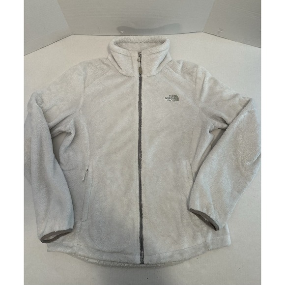 The North Face Jackets & Blazers - The North Face Osito Jacket White Gray Trim Women's Size Medium